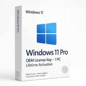 Windows 11 Pro OEM - Lifetime Activation License Key for 1 PC