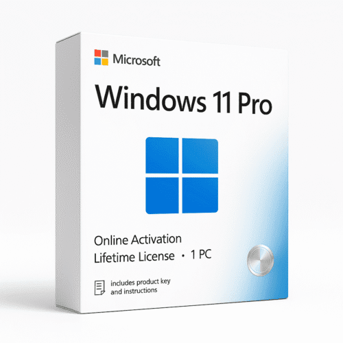 Windows 11 Pro - Lifetime Online Activation License Key for 1 PC