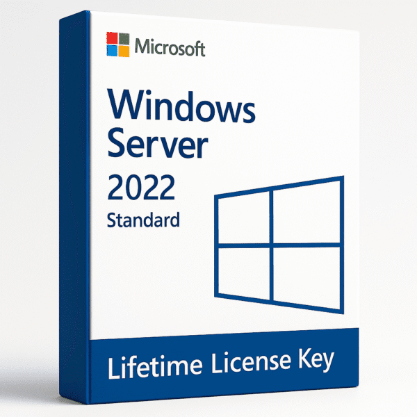Windows Server 2022 Standard – Lifetime License Key