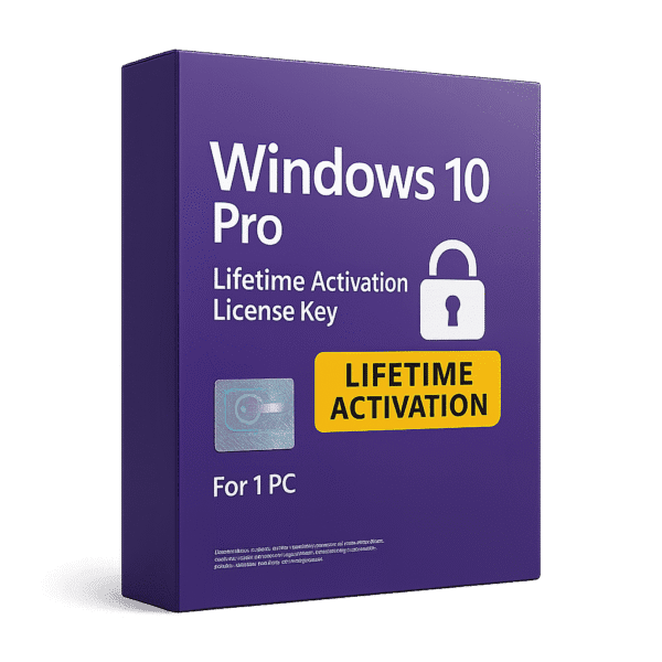 Windows 10 Pro - Lifetime Activation License Key for 1 PC