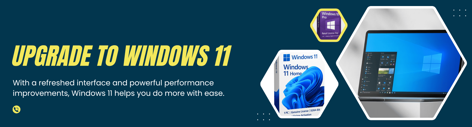 Windows 11 Pro - Lifetime Activation License Key for 1 PC - 32/64-Bit