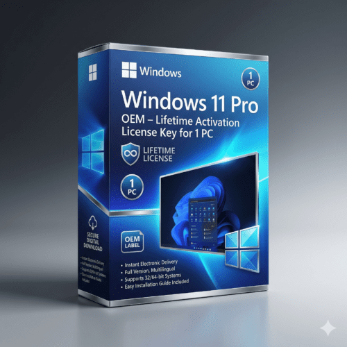 Windows 11 Pro OEM - Lifetime Activation License Key for 1 PC